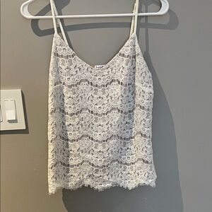 love, Fire Lace Camisole in Cream